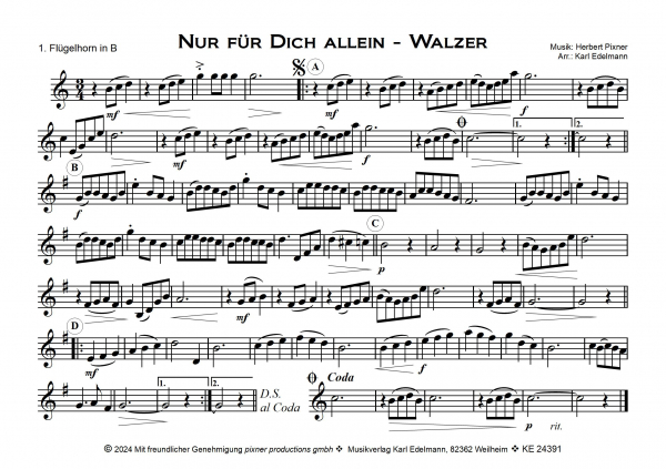 Nur für Dich allein - Walzer